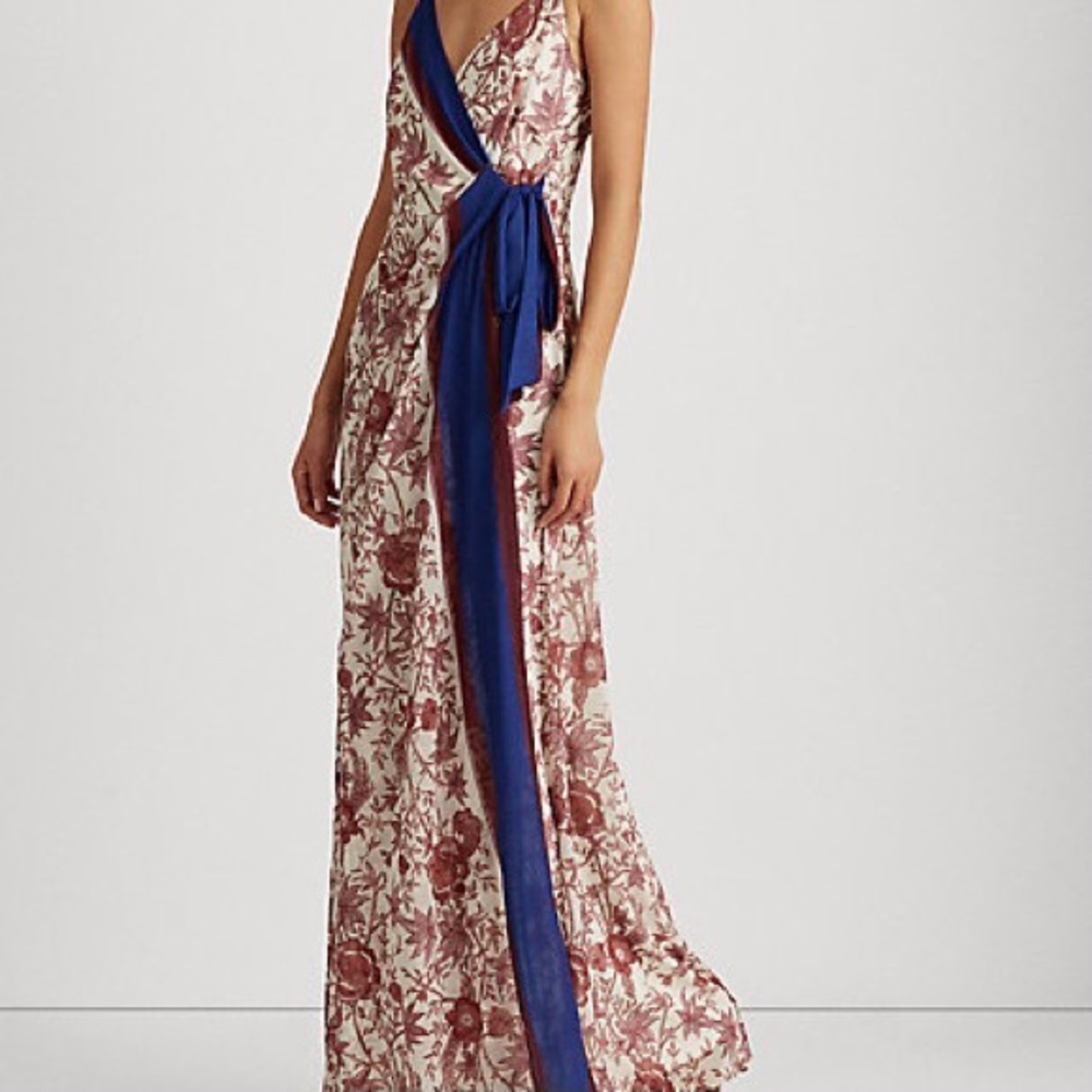 Lauren Ralph Lauren Georgette Sleeveless Gown